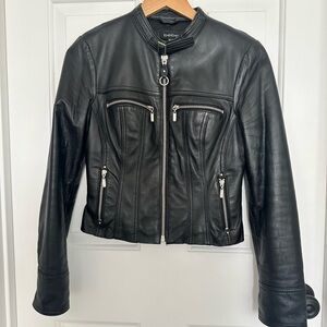 COPY - Bebe Black Leather Motorcycle Jacket Soft almost new